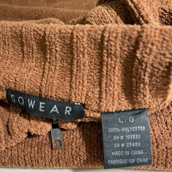 SQ Wear Men’s 1/2 Front Zip Pullover Soft Sweater Sz L - Picture 7 of 9